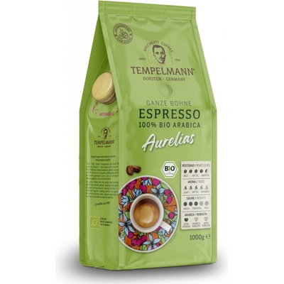 Tempelmann Aurelias BIO Espresso káva zrnková 1 kg