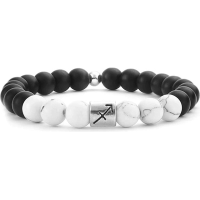 Budnej minerální ve znamení STŘELEC z howlitu a onyxu MN1807