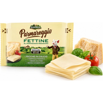Granterre parmareggio fettine kravský sýr parmazán plátkový 150 g