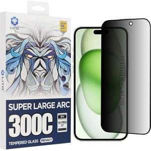 LITO Протектор за iPhone 15 Plus - Lito D+ Max Privacy 300C - Черен