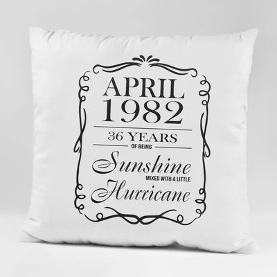 Art gift Възглавничка - April 1982