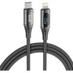 budi Кабел Budi, Lightning, 1.5m, 20W, черен (229TL)