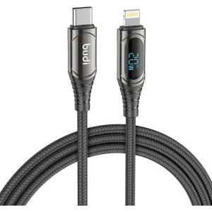 budi Кабел Budi, Lightning, 1.5m, 20W, черен (229TL)