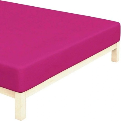 BedTex bavlna jersey napínací prostěradlo sytě růžové 90x200