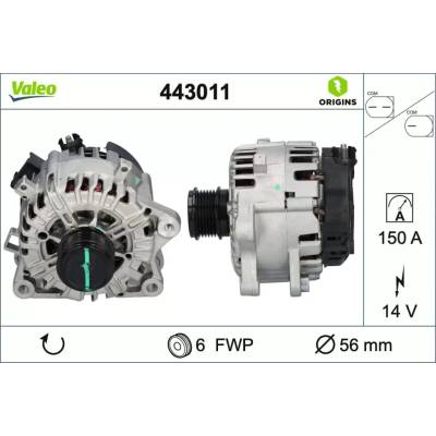 Alternátor VALEO 443011