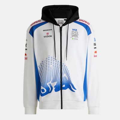 HUGO BOSS Мъжка поларена блуза Hugo Visa Cash App Red Bull F1 2025 Fleece Top Mens - White