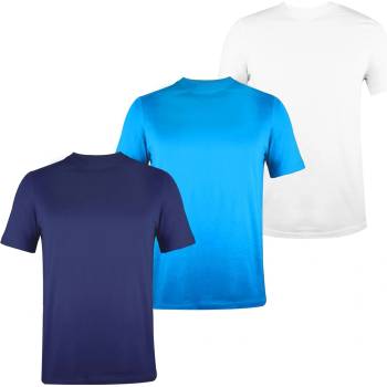 Donnay Мъжка тениска Donnay 3 Pack T Shirts Mens - White/Blue/Navy