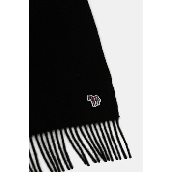 Paul Smith Вълнен шал Paul Smith мъжки в черно с изчистен дизайн M1A-150K-PZEBRA (M1A.150K.PZEBRA)