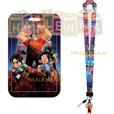 Šňůrka na krk s cedulkou Wreck-It Ralph Raubíř Ralf