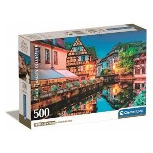 Clementoni Puzzle 500 Compact Strasbourg old town