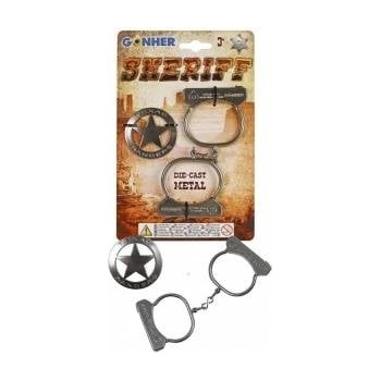 Gonher Sheriff Star and Handcuffs Set GONHER