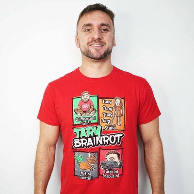 Tričko Tary Brainrot Red