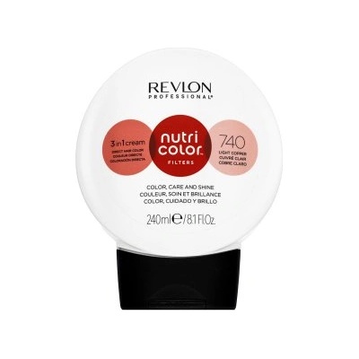 Revlon Nutri Color Filters 3in1 Cream подхранваща маска с цветни пигменти за опресняване на цвета 740 Light Copper 240 ml