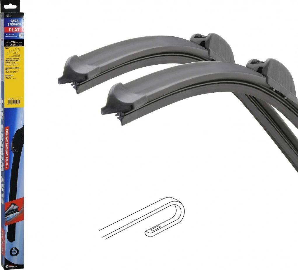 Compass Flat Set Hook 710+660 mm 10474
