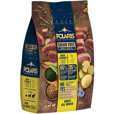 Polaris bezobilné s čerstvým masem Adult s kachním a krůtím 2,5 kg