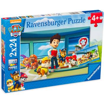 Ravensburger Пъзел Ravensburger от 2 x 24 части - Пес патрул (9085)