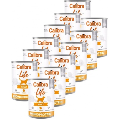 Calibra Dog Life Adult Turkey with Apples 12 x 400 g