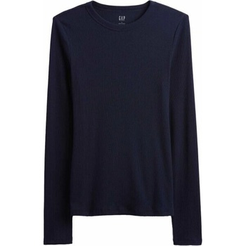 GAP V-FAST LS ESSENTIAL RIB TEE tmavě modrá