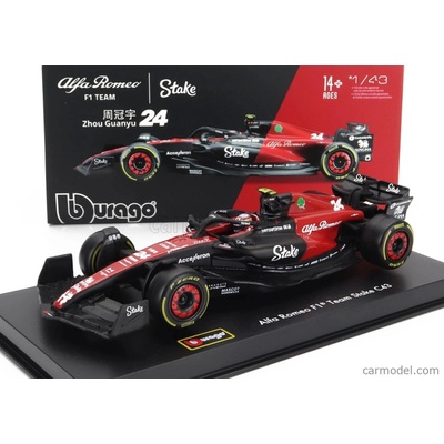 Bburago Alfa romeo F1 C43 Team Stake N 24 Season 2023 Guanyu Zhou černá 1:43