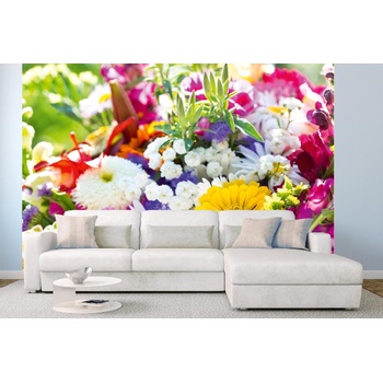 DIMEX ART s. r. o Самозалепваща се флизелинова фототапета цъфтящ букет 375 x 250 см