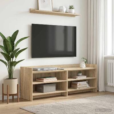 vidaXL ТВ шкаф 135 x 33 x 47 см Дъб сонома Инженерна дървесина (8011229)