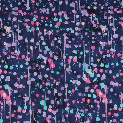 Softshell 22514 modrý, barevné skvrny, š.145