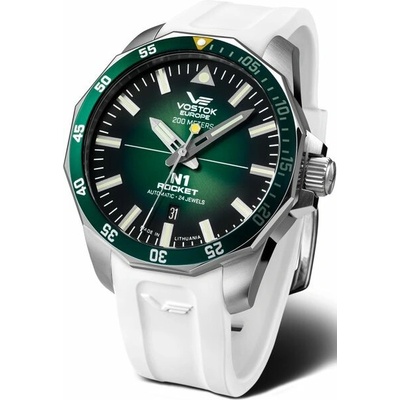 Vostok Europe NH35/225A710 bílý gumový řemínek
