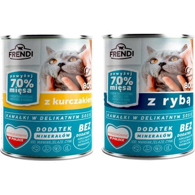 Frendi kúsky v jemnej omáčke Zmiešané príchute 16 x 0,8 kg