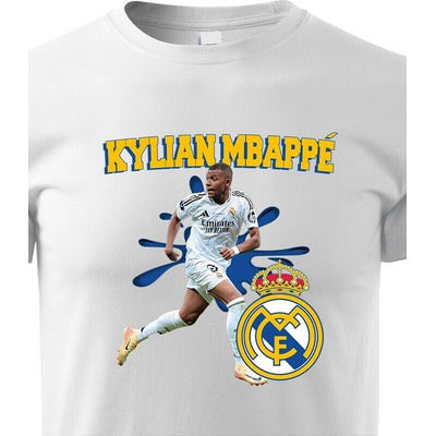 Dětské tričko Mbappé Real Madrid BíláCanvas Dětské tričko Bezvatriko.cz 2757