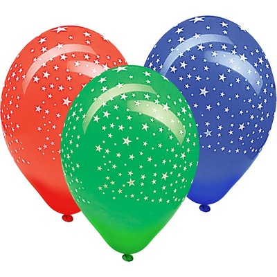 Wimex Nafukovací balónek Hvězdy barevný mix Ø30cm `L`