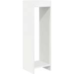 vidaXL Стойка за растения Бяло 30 x 30 x 100 см Инженерна дървесина (899562)