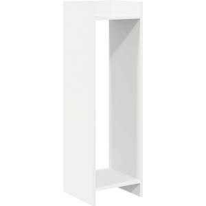 vidaXL Стойка за растения Бяло 30 x 30 x 100 см Инженерна дървесина (899562)