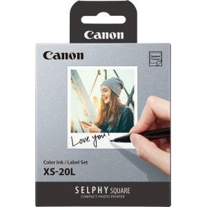 Canon XS-20L 4119C002, 20 бр. , термосублимационен, бял, самозалепваща фотохартия + мастилена лента (4119C002)