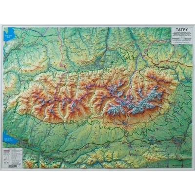Tatry plastická reliéfna mapa 1: 66 666 Shocart