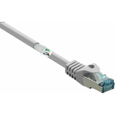 Renkforce RF-5191008 RJ45 CAT 6A S/FTP 30m sivý