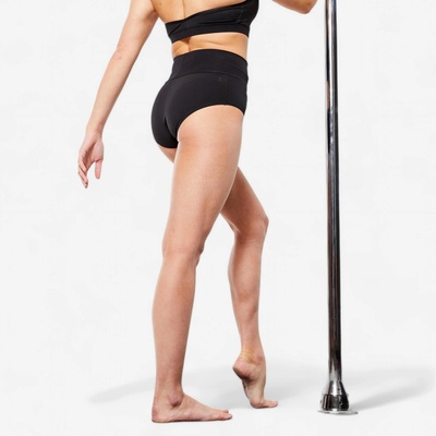 Domyos dámske šortky na pole dance s vysokým pásom čierne