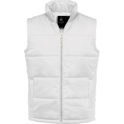 B&C vesta Bodywarmer zateplená pánská bílá
