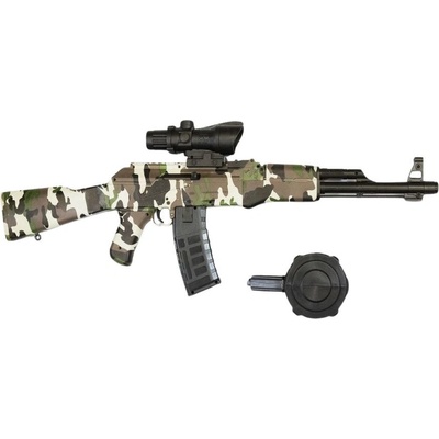 Sunny Blaster AK-47, автоматична пушка с воден гел, без заглушител, зелена (AK47-green)