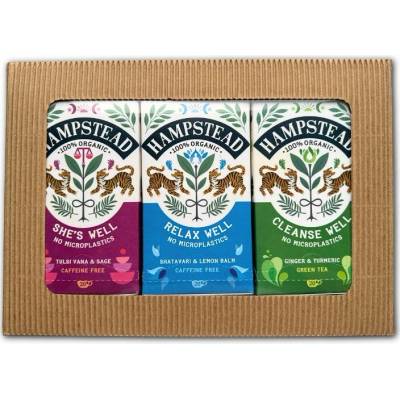 Hampstead Tea BIO dárkový balíček výběr wellness čajů 3 x 20 ks