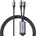 JOYROOM кабел за данни 2в1 Type-C - Type-C/светкавица, 150 см, ЧЕРЕН SA21-1T2 (SA21-1T2)