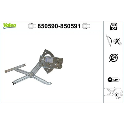 Zvedací zařízení oken VALEO 850590
