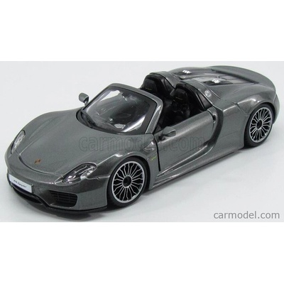 Bburago Porsche 918 Spyder 2010 Grey Met 1:24