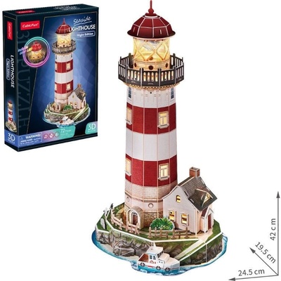 CubicFun 3D Puzzle Noční edice Maják 72 ks