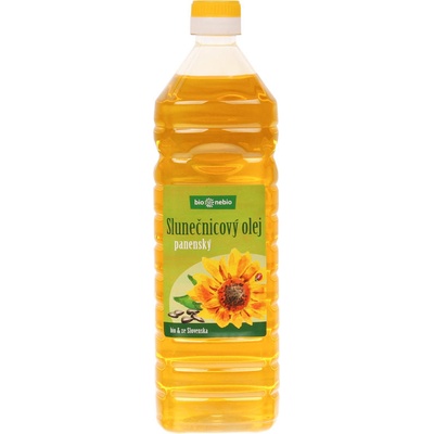 BioNebio Bio slunečnicový olej panenský ze Slovenska 1 l – Hledejceny.cz