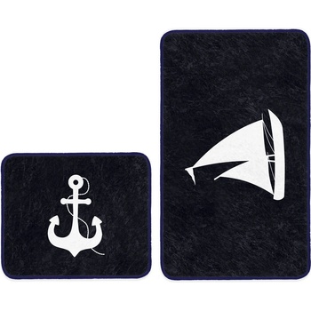 Mila Home Тъмносини килими за баня в комплект 2 бр. 60x100 cm - Mila Home (Bathmat-2li-Set175)