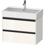Duravit Ketho. 2 - Шкафче за умивалник 55x78x46 см, 2 чекмеджета, лъскаво бяло K25277022220000 (K25277022220000)