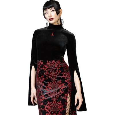 KILLSTAR дамска тениска с дълъг ръкав (топ) KILLSTAR X TWIN TEMPLE - Sultry Mists - черно - KSRA009938