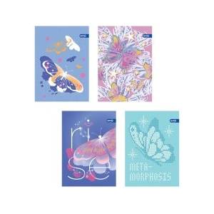 Spree Тетрадка с телчета Butterfly А5 62л широки редове