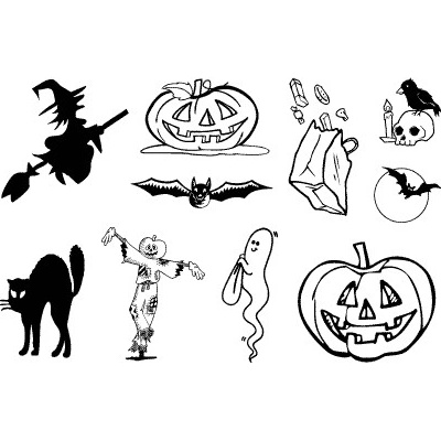 Creatoys Gelová razítka Halloween