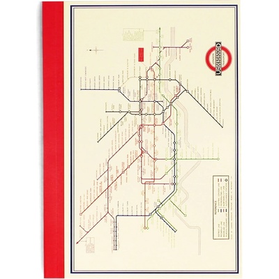 Rex London Тетрадка 60 стр. A6 Heritage Tube Map - Rex London (30447)